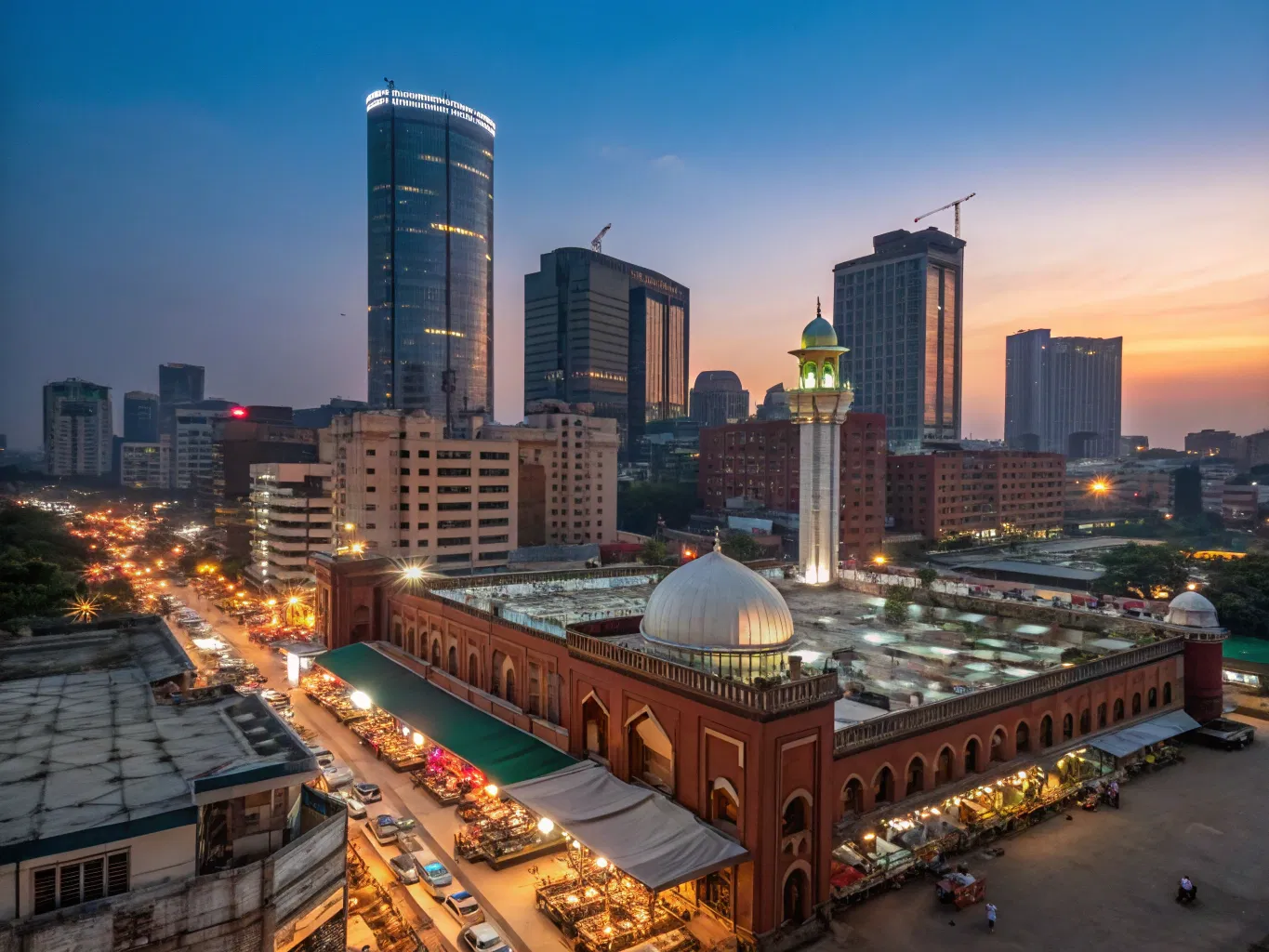 Dhaka skyline