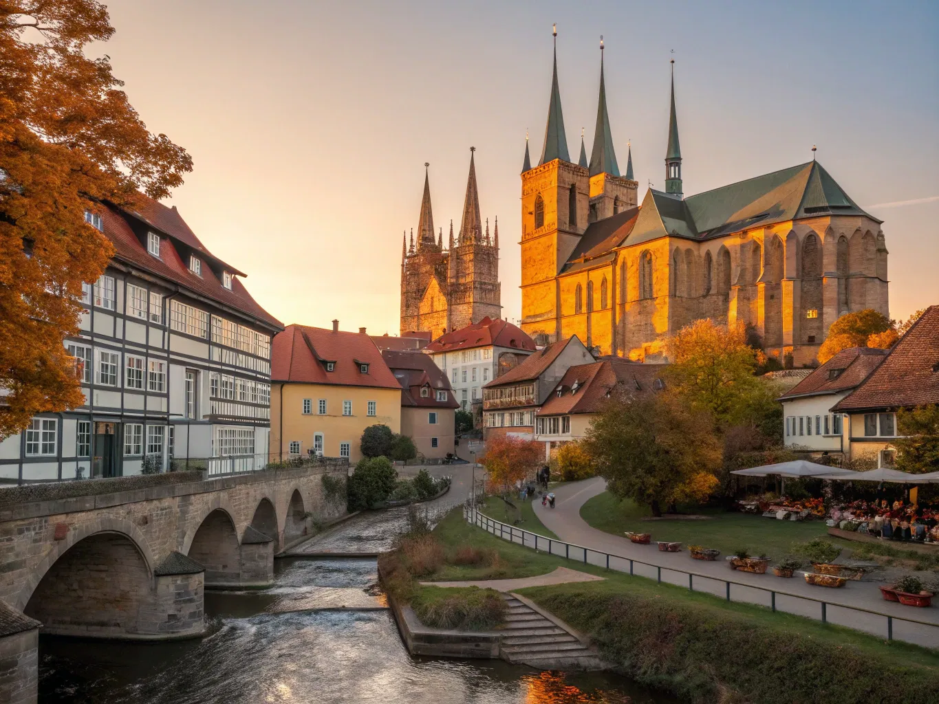 Erfurt skyline