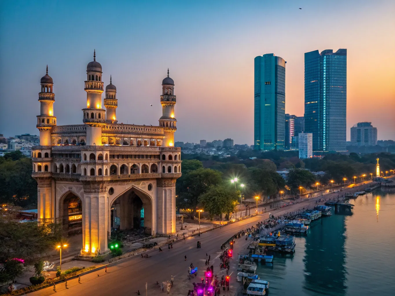 Hyderabad skyline